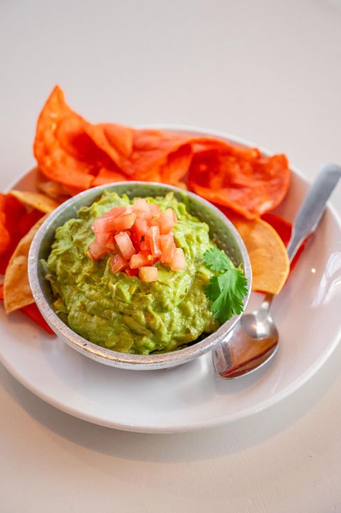 Rosario’s Mexican Cafe y Cantina signature dishes Beef Puffy TacoAngelica's Ceviche FinoGuacamole Fresco